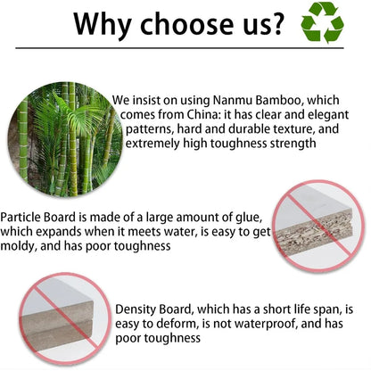 Folding Dining Table Set for 4, Bamboo Foldable Kitchen Dinning Set with Chairs, Double Drop Leaf Devise, Inside of Dinner