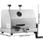 Commercial Sugar Cane Juicer 110LBS/H High Output Sugarcane Juicer Machine w/3 Stainless Steel Rollers 2.4" Large Inlet