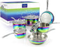 The Magical Kitchen Collection - Iridescent Rainbow Cookware Set - Premium Heavy Duty Stainless Steel and Titanium Pots & Pans S