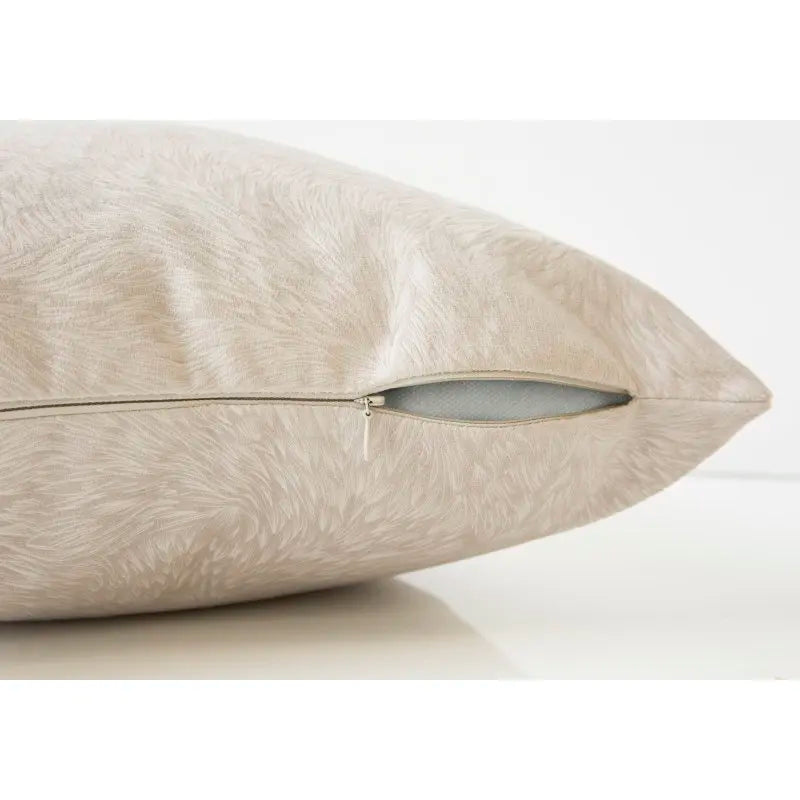 Set Of 2, 18 X 18 Square, Insert Included, Decorative Throw,, Beige Hypoallergenic Polyester