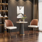 Dining Chairs Set of 2, Faux Leather Dining Chairs Upholstered Padded Modern Dining Room Chairs Back Wood