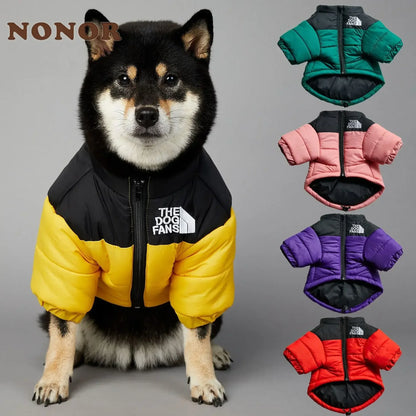 The Dog Fans Winter Pet Dog Down Jacket Clothes for Small Medium Dogs Warm Thick Dog Vest thickCoat