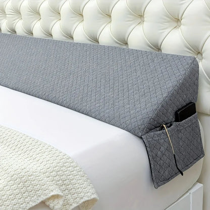 Bed Wedge Pillow - Adjustable 0-7" Gap Filler for Headboard & Mattress/Wall, Backrest, Bed Pillows for Snoring, Spinal Alignment