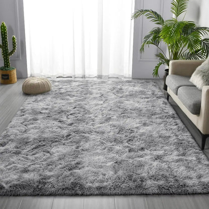 Lochas Super Soft Plush Tie Dye Velvet Rugs for Home Decor
