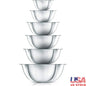 6 Piece Stainless Steel Mixing Bowl Set