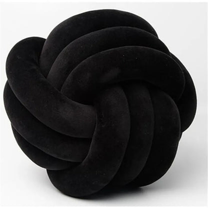 Lilac Decorative Throw Knot Pillow Ball for Home Chair Sofa Couch Bed Aesthetic Round Velvet Knotted Pillow Cushion Gift