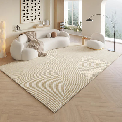 Cream Minimalist Rug Durable Non-Slip Living Room Sofa Mat Bathroom  Floor Covering Home Furnishings