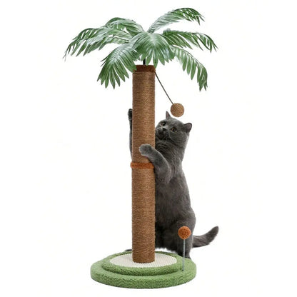 32 Cactus Cat Tree For Indoor Cats, Small Cat Tower Cat Condo With Sisal ching Ramp, Cozy HammockCat ching Post, 33 T