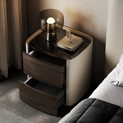 Luxury Simple Night Table Modern Storage Italian Style Nightstand Exquisite Trendy