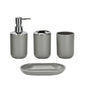 Luxury Bathroom Set Multipurpose Soap Dispenser Toothbrush Holder Toilet Brush Trash Can Soap Dish Home Bathroom Set 4/6pcs Pack
