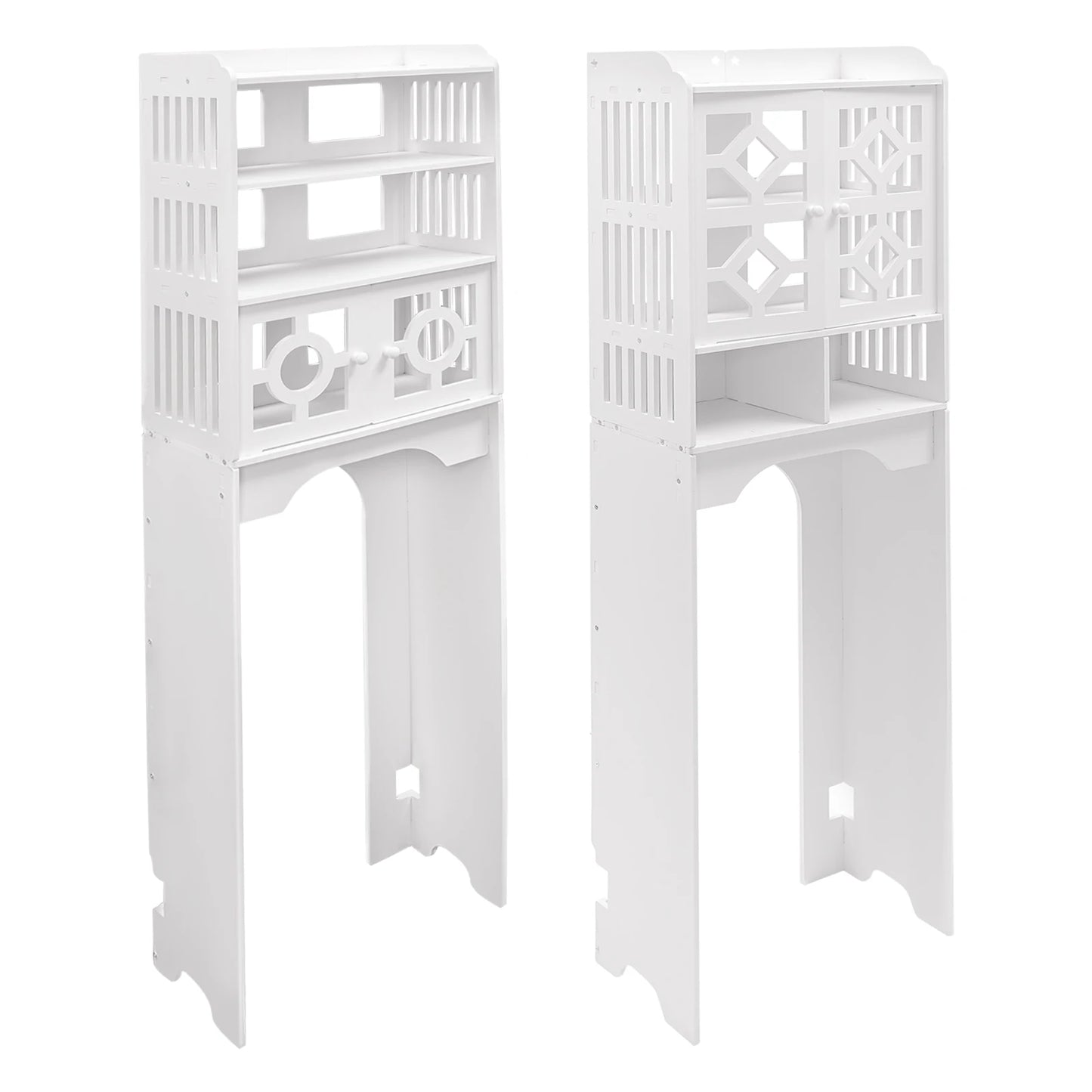 Bathroom Floor Cabinet 4 Tier Over The Toilet Storage Cabinet Bathroom Organizer 48x23x150cm