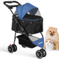 3 in 1 Pet Stroller with Removable Carrier Folding Stroller for Small/Medium Dogs and Cats Waterproof All-Terrain