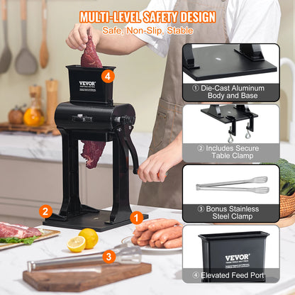 Meat Tenderizer Heavy Duty Stainless Steel Meat Tenderizer Machine Quick and Easy Manual Operation