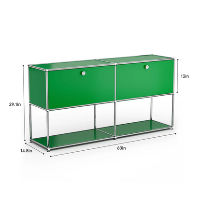 Modern Storage Cabinet Versatile Free-Standing Organizer for Living Room Bedroom and Home Office Bookshelf