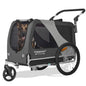 Premium Large XL Pet Bike Trailer amp Stroller for Large Sized Dog or Multiple Small Dogs,Low Center of Gravity,Parking Brakes,