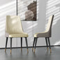 Leather Dining Chairs with Arms Modern Kitchen Dining Room Chairs with Metal Legs for Hotels,Restaurants,Apartments