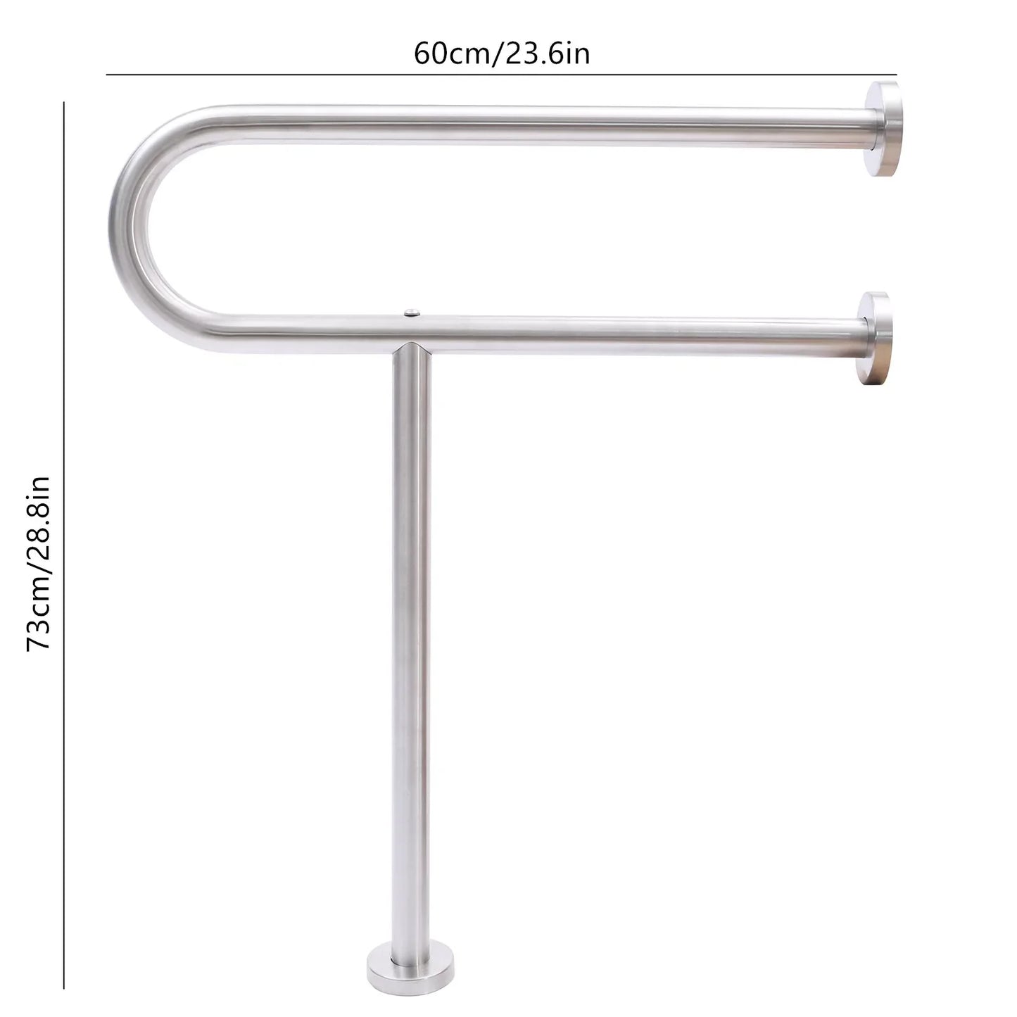 30 Inch Handicap Grab Bars Rails U-Shaped Toilet Handrails Bathroom Safety Bar Hand 304 Stainless Steel