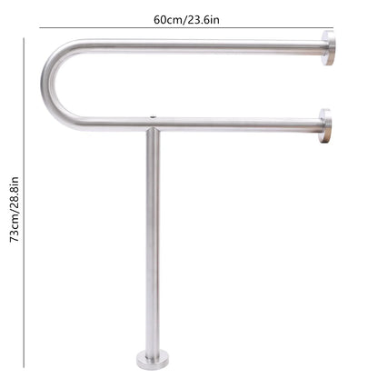 30 Inch Handicap Grab Bars Rails U-Shaped Toilet Handrails Bathroom Safety Bar Hand 304 Stainless Steel