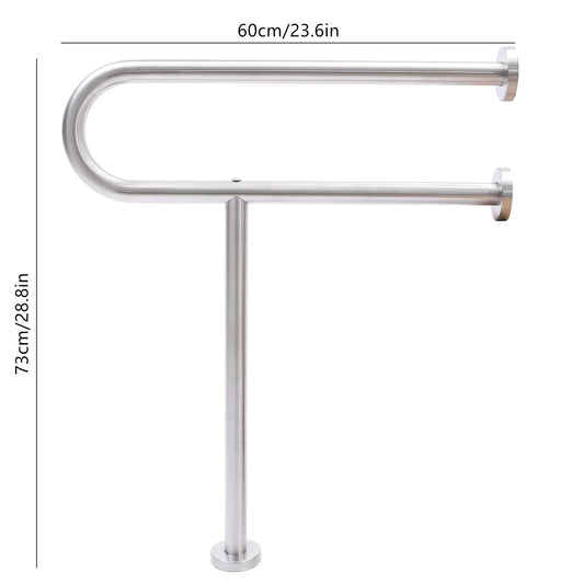 30 Inch Handicap Grab Bars Rails U-Shaped Toilet Handrails Bathroom Safety Bar Hand 304 Stainless Steel