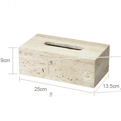 Travertine Bathroom Set Luxury Soap Dish Soap Dispenser Tissue Box Vanity Tray Bathroom Accessories Set