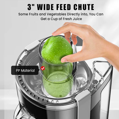 300W Centrifugal Juicer Machine Electric Citrus Juicer Extractor Machine Fruit Veg Blender  Automatic Pulp Ejection