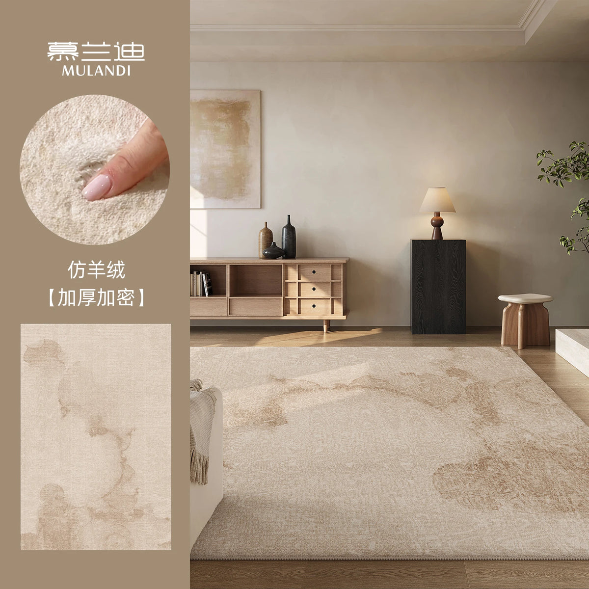 Minimalism Bedroom Decor Marble Carpet Light Luxury Carpets for Living Room Fluffy Soft Plush Floor Mat Home Thick Washable Rug