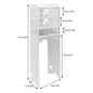 Bathroom Floor Cabinet 4 Tier Over The Toilet Storage Cabinet Bathroom Organizer 48x23x150cm