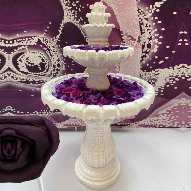 Outdoor garden, fish pond, water feature, courtyard floor-to-ceiling decoration Large European-style flowing water fountain,