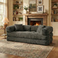 Futon Sofa Bed light or dark gray Convertible Couch 4-in-1 Folding Corduroy Boneless Sleeper Loveseat for Living Room