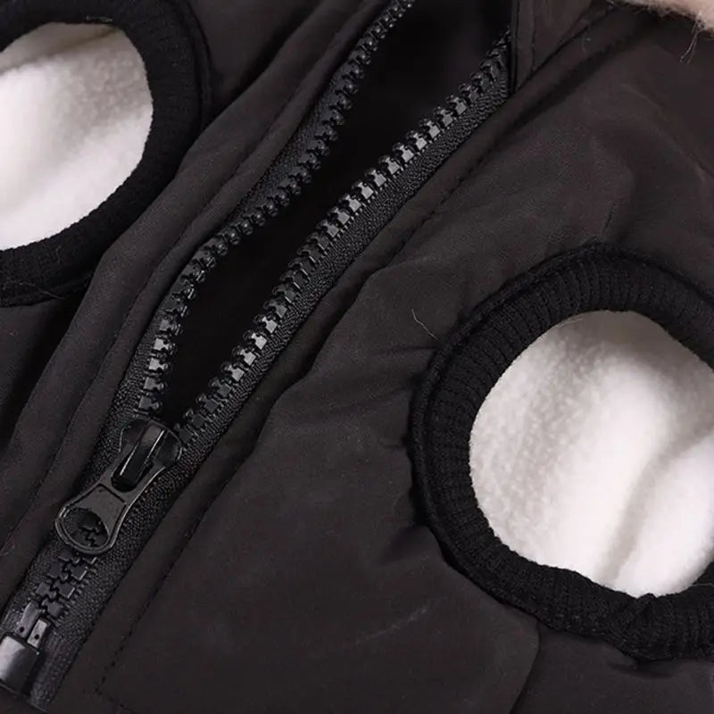 Winter Pet Dog Jacket With Harness Warm Dog Clothes Waterproof Hooded Coat for Small Medium Dogs