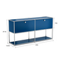 Modern Storage Cabinet Versatile Free-Standing Organizer for Living Room Bedroom and Home Office Bookshelf