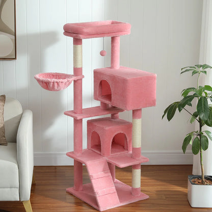 Cat Tree for Large Cats with Large Top Perch Cat Tower with Scratching Post