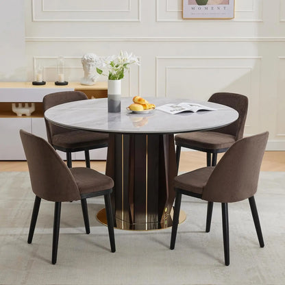 Upholstered Dining Chairs Set of 2, Modern Kitchen Chairs with Thick Cushions, Dining Room Chair with Wood Legs for Dining Room