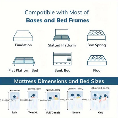 14 Inch King Size Memory Foam Mattress for Back Pain Cooling Copper Gel Bed Foam CertiPUR-US Certified Comfortable Sleep in Box