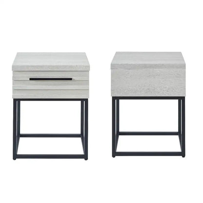 2-Piece Twin Bedroom Set, Plush 3D Upholstered Bed with Nightstand for Cozy Sleep Space