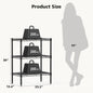 3-5 Tier Metal Wire Storage Shelves Adjustable Storage Racks Heavy Duty Standing Shelf Organizer for Living Room and Kitchen