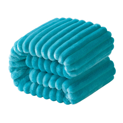 Plush Flannel Fleece Blanket, Soft Lightweight Fuzzy Luxury Bed Blanket for Couch Sofa Bed