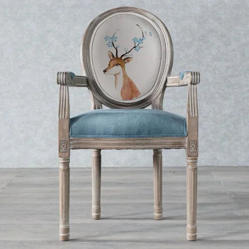 European Retro Dining Chairs Restaurant Old Solid Wood Stool Furniture Diffuse Cafe Hotel New Chinese Designer Fashion Chair
