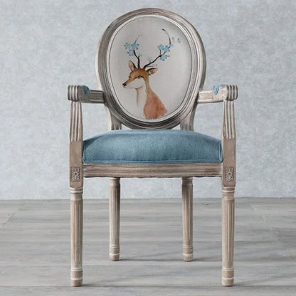 European Retro Dining Chairs Restaurant Old Solid Wood Stool Furniture Diffuse Cafe Hotel New Chinese Designer Fashion Chair