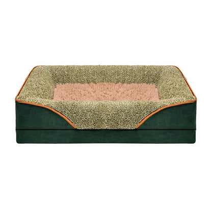 An oversized dog bed removable washable for all seasons, pet bed sofa, comfortable and soft cat sofa bed with raised edges,