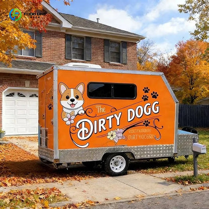 Customized New Mobile Pet Grooming Trailer With Suspension Structure To Improve Stability Ensure Road Safety
