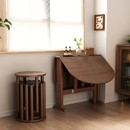Dark Folding Dining Tables Slim Provincial Chic Modern Dining Tables Retro Mid Century Mesa Comedor Plegables Furniture For Home