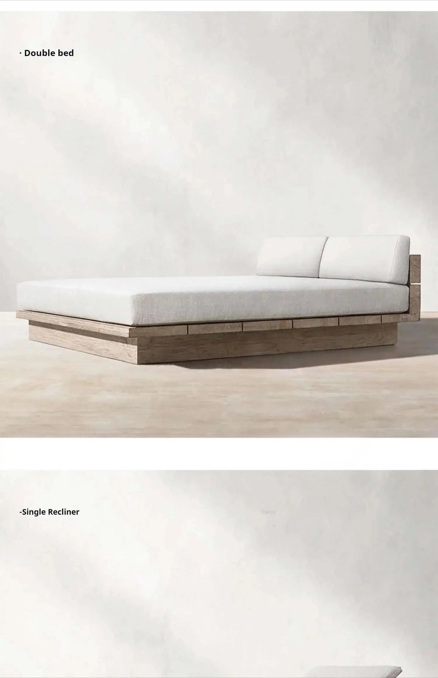 Japanese Style Waterproof and Sunscreen Garden Sofa, Minimalist Designer, Modern Garden Sofa, Artistic Outdoor Furniture, Divano