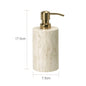 Travertine Bathroom Set Luxury Soap Dish Soap Dispenser Tissue Box Vanity Tray Bathroom Accessories Set