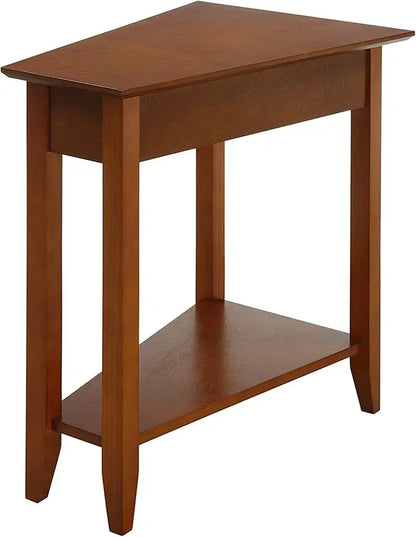 American Heritage Wedge End Table  24L   16W   24H