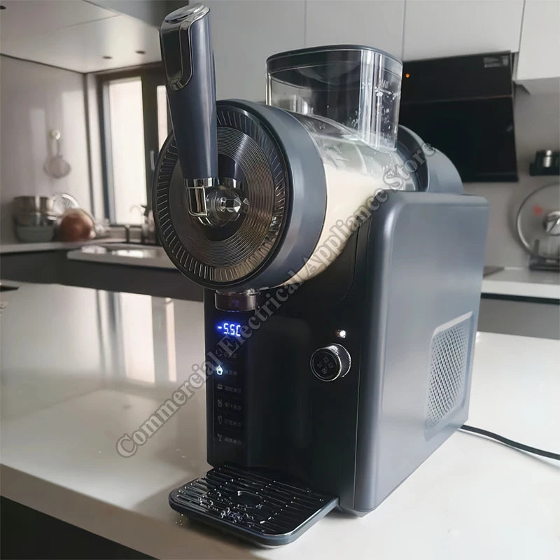 Electric Ice Cream Maker Machine Milkshake Countertop Portable Small Soft Drink Ice Cream Machine Beverage Smoothie Machine