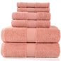 6PCS / 3PCS Cotton Towel Set Luxury Lace Embroidered Bath Towel Face Towel Hand Towel Washcloths Quick Dry Terry Towels 17Colors