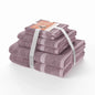 Dobby 6pk Towel Set, Contains 2 Bath, 2 Hand, 2 Wash - Rose Pink by Drew Barrymore