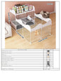 Rabbit Cage, Indoor Rabbit Cage for Home Use, Anti-Urination, Large Pet Enclosure, Double-Layer Small Pet New Type House