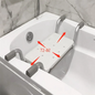 T19C Width Adjustable Bathtub Seat,Bath Chair,Non-Slip Bathtub Stand,Shower Chair For Seniors Sturdy